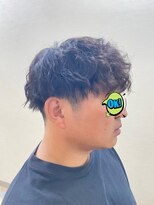 バームヘア(balm hair) テーパーフェードスパイラルパーマ/春カラー/センターパート