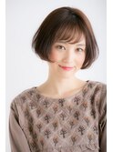 20代30代大人かわいい丸みショートボブ×ブランジュ♪