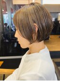 〈n9〉ショート韓国ボブハイライト髪質改善ブリーチ前髪20代30代