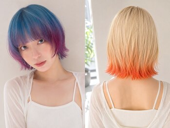 ステアケース ギンザセブン(stair:case ginza7)の写真/ボブ×デザインカラー　20代～60代まで多様なスタイルをご提案★白髪ぼかしハイライトがオススメ　[銀座駅]