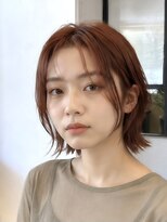 コラボエンリッチ(COLLABOENRICH)&nbsp;フェイスレイヤー×オレンジ外ハネボブ