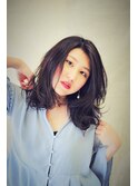 大人可愛いふんわりカールスタイル