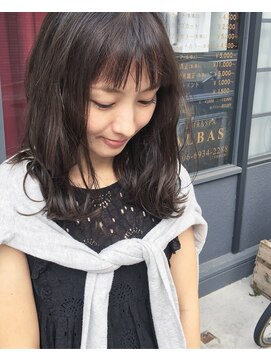 ヘアーアンドスパ アルバス(HAIR&SPA ALBAS) 『ALBAS』眉上前髪××ラフウェーブ×シースルーバング