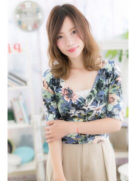 ミック 日暮里店(miq) リラクシーな揺れ落ちヴェールウェーブ