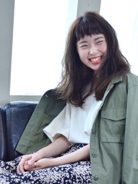 ヘアカフェ コトノハ(hair cafe Kotonoha) 【コトノハ】大人かわいい　ゆるふわヘアー　小顔カーキアッシュ