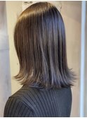 10代20代30代【ALLY宍戸】暗髪でも透明感"オリーブグレージュ"