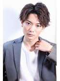 ビジネス パーマヘアー リバース 刈上げ