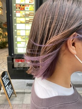 リソ 銀座(RISO) 【20代・30代】パープル インナーカラー【RISO銀座】