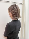 10代20代ミルクティーベージュ/耳かけショート