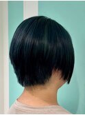 【ショート×ネイビーブルー】20代30代40代50代