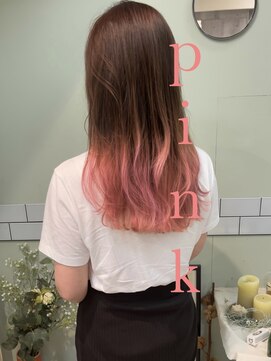 ダアッカ(da acca) グラデーションカラーコットンピンク