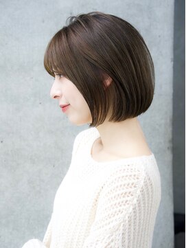 エインアンリー 表参道(AIN.ANLY.) 前髪ありグレージュボブ20代30代40代【AIN.表参道】川原大地