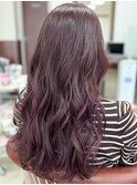 美髪 おしゃれ大人のピンクカラー カシスピンク 韓国風