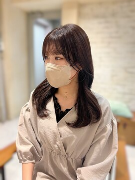 ラボヌールヘアーリアン 川越店(La Bonheur hair Lien) こなれミディ/艶/ショコラグレージュ