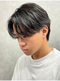 センターパートニュアンスパーマ韓国カルマパーマコンマヘア