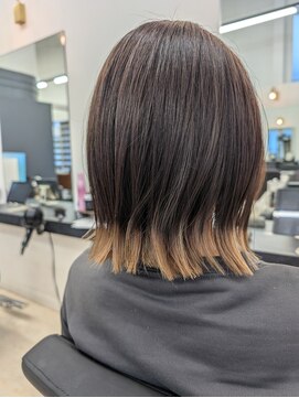 グロース 一宮北店(growth) 裾カラー×ボブ