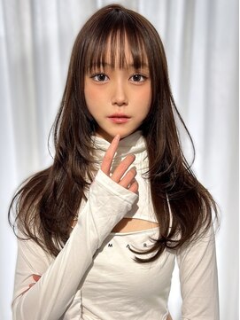 ユーフォリア 渋谷グランデ(Euphoria SHIBUYA GRANDE) 顔周りレイヤー　韓国風レイヤー　小顔カット　10代20代　透明感