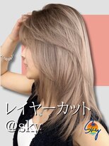 スカイ(SKY)&nbsp;透明感カラー/髪質改善/縮毛矯正/韓国風レイヤーカット