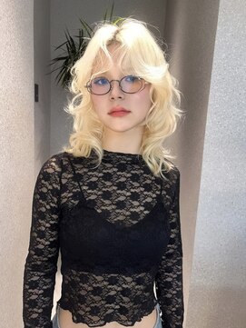 天神美容室 【KASUMI天神美容室】ハイトーン×海外レイヤー×抜きっぱなし