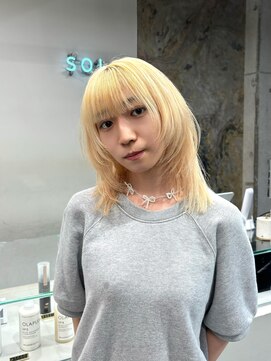 ソル ジングウマエ(SOL JINGUMAE) 《韓国風ロングレイヤーウルフハッシュカット 》
