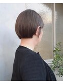 オリーブベージュ×ぱつっとフレンチボブ◯