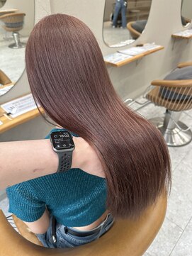 シカ 神戸三宮元町店(Cica) ピンクベージュ ピンク 暖色 ブリーチ 三宮 三ノ宮 元町