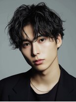 ロッソ ヘアアンドスパ 谷塚店(Rosso Hair&SPA)&nbsp;センターパート/ウルフ/マッシュ /メンズカット