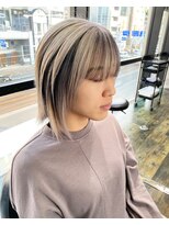 ガルボ ヘアー(garbo hair) 艶髪 ハイトーンカラー デザインカラー