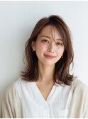 レイヤーカット/イメチェン/外ハネボブ/美髪/ワイドバング/髪型