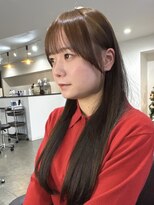 ヴィヴカウンター(VIVE counter)&nbsp;ブラウンカラー、シースルーぱっつん
