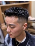 スキンフェードツーブロック刈り上げジェットモヒカンマンバン