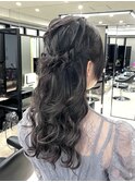 プリンセスハーフアップ