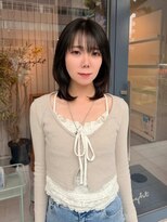 バイエイト 今池(By eight) ブルーブラック×レイヤーカット