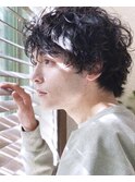 Belleメンズ おしゃれマッシュウルフパーマ〈銀座〉