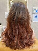 ヘアーサロン キー(Key) ハイグラデーションピンク