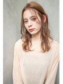 大人かわいい前髪セシルカットココアブラウンフリンジウェーブ