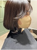 韓国ショートボブ×ココアブラウン