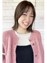 イーズ 鎌倉(e's) 《e's イーズ鎌倉》春のナチュラルブラウン/外はねボブが可愛い