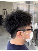 ツイストスパイラルパーマツイストパーマメンズマッシュパーマ