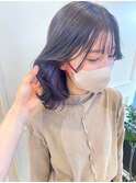 【VIVO】インナーカラー イヤリングカラーパープル バイオレット