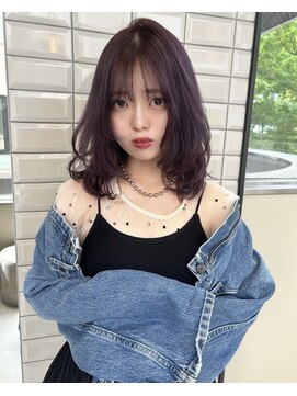 リリー(Lilley) (lilley内堀)レイヤーカット×韓国ヘア×ラベンダーグレージュ