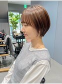 小顔効果!丸みショート