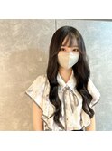 黒髪ロング10代20代プルエクステ清楚女子
