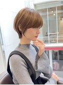 20代30代40代50代/丸みショート/クビレ/前髪あり/表参道