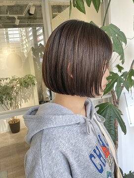 ラル(Lull) 内巻きぱつっとボブ 髪質改善アルカリ酸熱トリートメント