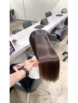 キュア 表参道(CURE)&nbsp;黒髪/グレージュカラー/ココアベージュ/ヘルシーロング/表参道