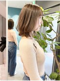 イメチェン/ホワイトブロンド/外ハネボブ/美髪/名古屋/名駅40