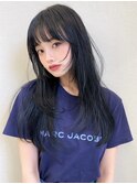 ボブヘア/レイヤーカット/ウェットヘア/オリーブベージュ/表参道