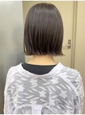 ブルベラベンダーベージュラベンダーグレージュ切りっぱなしボブ