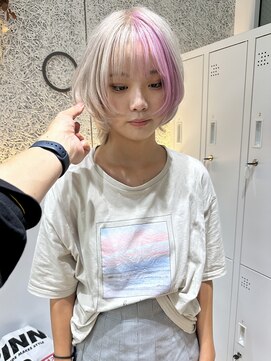 オプス 大名店(Ops) ホワイト×ピンク